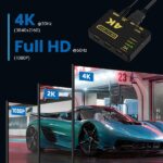Ewent Switch Commutatore HDMI 3 in 1 - Risoluzione 4K - Telecomando - Cavo di alimentazione e IR inclusi - Colore nero - immagine 4