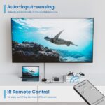 Ewent Switch Commutatore HDMI 3 in 1 - Risoluzione 4K - Telecomando - Cavo di alimentazione e IR inclusi - Colore nero - immagine 5