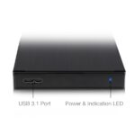 Ewent Custodia esterna per HDD/SSD da 2,5" SATA - USB 3.2 Gen1 - Alluminio - Cavo da 60 cm - Indicatore LED - Colore nero - immagine 4
