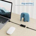 Ewent Convertitore adattatore di rete RJ45 a USB-A - Gigabit 10/100/1000Mbps - Cavo da 15 cm - Supporta WOL - Colore nero - immagine 5