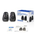 Ewent Altoparlanti stereo da tavolo da 10 W - Alimentazione USB - Jack da 3,5 mm - Controllo del volume - Colore nero - immagine 3