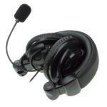 Cuffie stereo Ewent con padiglioni auricolari - Microfono integrato - Controllo del volume - Cavo da 1,85 m - Colore nero - immagine 3