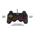 Ewent Controller/Gamepad USB - 13 pulsanti - 2 levette analogiche - D-Pad a 8 direzioni - Cavo da 1,5 m - Colore nero - immagine 3