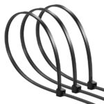 5 mm - Resistenti ai raggi UV - Uso interno ed esterno - Colore nero