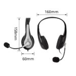 Cuffie stereo USB Ewent - Microfono integrato - Cavo intrecciato in nylon da 2 m - Colore nero/grigio - immagine 5
