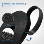 Ewent Hoop and Loop Nastro organizzatore cavi in nylon - Fissaggio in velcro - 10 m - 15 mm - Colore nero - immagine 3