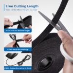 Ewent Hoop and Loop Nastro organizzatore cavi in nylon - Fissaggio in velcro - 10 m - 15 mm - Colore nero - immagine 4