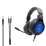 Cuffie da gioco Ewent - Microfono integrato - Archetto regolabile - Cavo da 1,8 m - Colore nero/blu - immagine 3