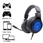 Cuffie da gioco Ewent - Microfono integrato - Archetto regolabile - Cavo da 1,8 m - Colore nero/blu - immagine 5