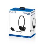 Cuffie stereo Ewent - Microfono integrato - 2x jack da 3,5 mm - Cavo da 2,1 m - Colore nero - immagine 5