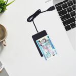 Ewent Lettori di carte intelligenti DNIe e NFC - Cavo da 0,6 m - Senza contatto - Colore nero - immagine 4