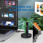 Ewent Docking station per SSD M.2 NVME - Supporto UASP e TRIM - Cavo da 50 cm - Colore nero - immagine 3