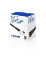Ewent Manicotto organizzatore cavi in poliestere - Chiusura in velcro - 1 m - 85 mm - Colore nero - immagine 2