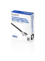 Ewent Manicotto organizzatore di cavi in poliestere - Chiusura automatica - 3 m - 13 mm - Colore nero - immagine 2