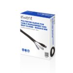 Ewent Manicotto organizzatore di cavi in poliestere - Chiusura automatica - 8 m - 13 mm - Colore nero - immagine 2