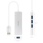 Nanocavo Hub USB 3.0 4xUSB3.0. USB-A/M-USB 3.0/H - Alluminio - 18 cm - Colore grigio - immagine 2