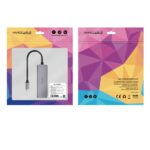 Nanocavo Adattatore di rete USB-C a Ethernet Gigabit 10/100/1000 Mbps - USB-C 100W - Alluminio - 18 cm - Colore grigio - immagine 5