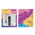 Nanocavo Adattatore di rete USB 3.0 a Ethernet Gigabit 10/100/1000 Mbps - Hub 3xUSB-A 3.0 - 15 cm - Colore nero - immagine 5