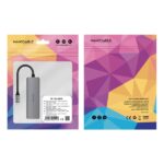 Nanocavo HUB USB-C 5 in 1 - Convertitore USB-C 3.1 a 3 x USB-A 3.0 + USB-C PD 100W + HDMI - Alluminio - 18 cm - Colore grigio - immagine 5