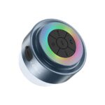 XO F64 Altoparlante Bluetooth - Impermeabile - Ideale per la doccia - IP67 - RGB - Ventosa super potente - Microfono per chiamate incluso - Colore nero - immagine 2
