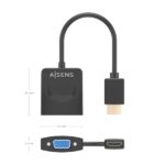 Aisens Convertitore da HDMI a SVGA - HDMI A/M - SVGA/H - 15 cm - Colore nero - immagine 4