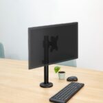 Tooq Supporto da tavolo per monitor da 17"-32" - Altezza, rotazione e inclinazione regolabili - Gestione dei cavi - Peso massimo 8 kg - VESA 100X100 mm - Colore nero - immagine 3