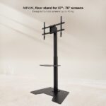 rotazione e inclinazione regolabili - Gestione dei cavi - Peso massimo 70 kg - VESA max 200x200 - Colore nero