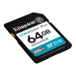 Kingston Scheda SDXC 64GB UHS-I U3 V30 Classe 10 200MB/s Canvas Go Plus - immagine 2
