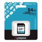 Kingston Scheda SDXC 64GB UHS-I U3 V30 Classe 10 200MB/s Canvas Go Plus - immagine 3