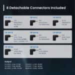 Ewent Caricabatterie universale per laptop da 45 W - 8 spine intercambiabili - Automatico - Gestione intelligente della corrente - Colore nero - immagine 3