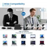 Ewent Caricabatterie universale per laptop da 45 W - 8 spine intercambiabili - Automatico - Gestione intelligente della corrente - Colore nero - immagine 4