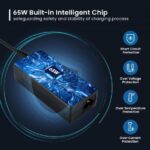 Ewent Caricabatterie universale per laptop da 65 W - 10 spine intercambiabili - Automatico - Gestione intelligente della corrente - Colore nero - immagine 2