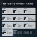 Ewent Caricabatterie universale per laptop da 65 W - 10 spine intercambiabili - Automatico - Gestione intelligente della corrente - Colore nero - immagine 3