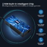 Caricabatterie universale per laptop Ewent da 90 W - 11 spine intercambiabili - Automatico - Gestione intelligente della corrente - Colore nero - immagine 2