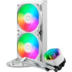 Cooler Master MasterLiquid 240 Core II Kit di raffreddamento a liquido - ARGB - TDP 270W - Compatibilità universale - Colore bianco - immagine 2