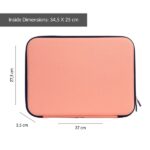 Milan Collezione 430 Custodia semirigida per laptop fino a 14" - Fodera in velluto - Tasca interna - Chiusura con cerniera - Colore rosa - immagine 4
