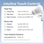 Vention Echo Lite E11 Auricolari Bluetooth 5.4 con custodia di ricarica - True Wireless - 6 ore di autonomia - Colore bianco - immagine 5