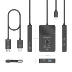 Aisens USB-C Dock - USB-C a 1xHDMI 1080P@60Hz Wireless - 1xHDMI 4K60Hz - 2xUSB-C - 1xUSB-C PD 100W - 1xUSB-A - 20cm - Colore Nero - immagine 4