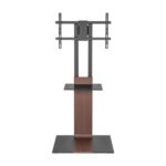 Aisens Supporto da pavimento per TV 37"-86" - Acciaio ad alta resistenza - Vassoio - Vesa massimo 600x400 mm - Carico massimo 50 kg - Colore nero/marrone - immagine 2