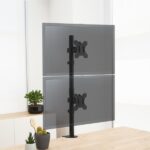 Tooq Supporto da tavolo per 2 monitor verticali da 13"-32" - Girevole e inclinabile - Peso max 8 kg x braccio - VESA 100x100 mm - immagine 4