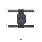 Tooq Supporto fisso a parete per TV da 37"-80" - Rotazione 360° - Peso max 50 kg - VESA 600x400 mm - immagine 4