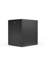 WP RWB-12606-B Armadio a muro 12U - Porta in vetro - Serratura di sicurezza - 600x600x635 mm - Colore nero - immagine 5