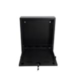 WP RWN-02601-B Armadio verticale a parete 4U - Serratura di sicurezza con chiave tubolare - 600x150x750mm - Colore nero - immagine 2