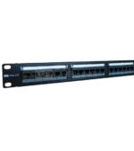 WP Patch Panel a 24 porte RJ45 CAT6 UTP - 1U IDC - Colore nero - immagine 2