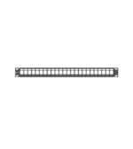 WP Patch Panel a 24 porte RJ45 UTP - 1U IDC senza schermatura - Colore nero - immagine 2