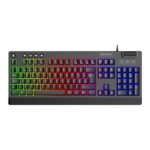 Unykach Pack Gaming NOVA 4in1 USB Tastiera multimediale + Mouse 7200dpi + Cuffie con microfono + Tappetino XL - Tastiera portoghese - Colore nero - immagine 2