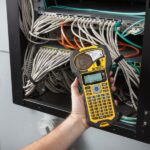 Brady M210 Stampante portatile per etichette - Schermo LCD - Risoluzione: 203 dpi - Larghezza massima dell'etichetta 19,05 mm - Colore giallo/nero - immagine 3