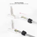 Nanocable Confezione da 10 connettori RJ45 a 8 fili Cat.6A - Auto crimpabile senza attrezzi - Colore bianco - immagine 4