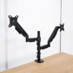girevole e inclinabile - Gestione dei cavi - Peso massimo 9 kg per braccio - VESA 100x100 mm