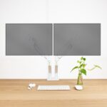 Tooq Supporto da tavolo con bracci articolati per 2 monitor da 13"-34" - Girevole e inclinabile - Pistone a gas - Peso massimo 10 kg per braccio - VESA 100x100 mm - Colore bianco - immagine 3